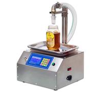Riempitrice per liquidi, riempitrice automatica per bottiglie con controllo digitale, portata 7 l/min, volume di riempimento 20 g-8 kg, altezza regolabile 0-40 cm, pompa a ingranaggi