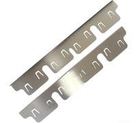 Riempitrice per piano cottura in acciaio inox semplice (argento) | Si adatta perfettamente tra stufa e bancone, blocca briciole, acciaio inossidabile nero, facile da pulire