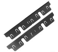Riempitrice per piano cottura in acciaio inox semplice (nero) | Si adatta perfettamente tra stufa e bancone, blocca briciole, acciaio inossidabile nero, facile da pulire