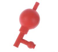 Riempitrice per pipette in gomma con sistema a tre valvole per laboratorio, pipette in gomma progettate per migliorare l'efficienza e nella manipolazione dei fluidi (rosso)