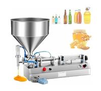 Riempitrice pneumatica a pistone, tramoggia 30L, 15-35 lattine/min, 300W, a prova di perdite