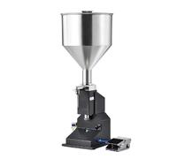 Riempitrice Pneumatica/manuale For Liquidi In Pasta, For Bottiglie Di Con Pedale For Acqua, Succo, Cosmetici, Latte Trasporto Efficiente(Manual 5-100ml)
