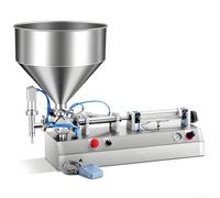 Riempitrice pneumatica per pasta, design orizzontale semiautomatico, adatta per liquidi viscosi e materiali semi-fluidi, pressione dell'aria 0,4-0,9 MPa, capacità 1000 ml
