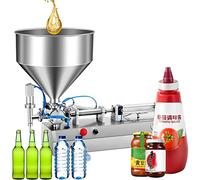 Riempitrice pneumatica per pasta e liquidi, riempitrice semiautomatica a testa singola, acciaio inossidabile per crema, shampoo, miele, olio
