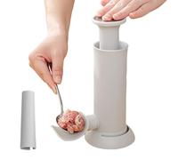 Riempitutto manuale per carne, con diametro di 9,4 cm, spremisalsicce con tre tubi, macchina da cucina a manovella, preparazione tradizionale di salsicce, preparazione di una cena
