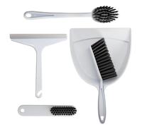 Rieoany Set di 5 Scopetta e Paletta Piccola, Paletta e Scopino, per Pulizia Tavolo, Casa, Ufficio, Scuola e Animali Domestici, Strumento Essenziale per Mantenere Gli Spazi Puliti e Ordinati