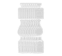 Rieort Segnalibro 30 Pezzi Fai da Te Set di segnalibri di Fiori secchi Trasparenti portapagina di Moda Creativa per Ragazzi e Ragazze marcatori di Pagina di Lettura della Scuola Squisito