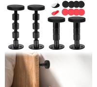 Rierousy 4 pezzi Telaio Letto Anti Scossa Ispessito 30-110 mm, Distanziatore Regolabile per Letto a Muro, Distanziatore per Testata a Muro, Barra Centrale di Supporto per Letti, Divani