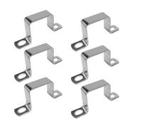 Rierousy 6 fascette stringitubo in acciaio inox 304, 30 × 30 mm, per porte di casa, finestre, approvvigionamento idrico e altre tubazioni