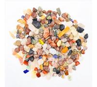 Rierousy Mix di pietre preziose da 500 g, pietre preziose da 9 a 12 mm, per bambini, pietre colorate per acquario, fiori e fiori