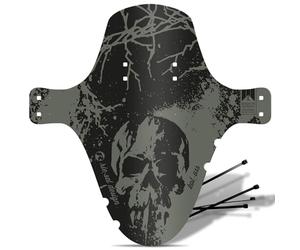 Riesel Design 1 parafango Mudguard - KOL:OSS - XL MTB con fermacavo - Parafango Elegante per Mountain Bike - paraspruzzi per Tutte Le Dimensioni di Ruote - 2023/24 (Cranio)