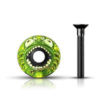 Riesel Design 1 tappo: Cap Ahead in carbonio con vite in alluminio per bici da strada, Cyclocrosser e mountain bike/Top Cap MTB/elegante attacco e set di sterzo, tappo per forcella da 1 1/8"