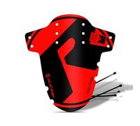 Riesel Design Criss: Parafango Anteriore Cyclecross Gravel Bike 4 Cavi + 4 Decalcomanie-Rosso