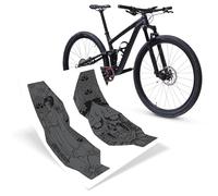 Riesel Design® Fork:Tape 3000 - Protezione Forcella Bici/Pellicola Protettiva per Bici Elegante in Molti Design da 2 Forme autoadesive/Protezione Forcella MTB per forcelle sospese e rigide