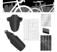 Riesel Design Jobrad Bundle Ghiaia Parafanghi Anteriore e Posteriore & Pellicola di Protezione Telaio & Adesivi Riflettenti in Kit per Tutte Le Dimensioni della Bicicletta (Ghiaia)