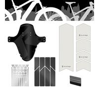 Riesel Design Jobrad Bundle MTB Parafanghi Anteriore e Posteriore e Pellicola Protettiva per Telaio e Adesivi Riflettenti in Kit per Tutte Le Taglie di Bicicletta (Bicicletta elettrica)