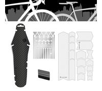 Riesel Design Jobrad Bundle Road Parafango Posteriore per Bici da Corsa e Pellicola di Protezione del Telaio e Adesivi Riflettenti in Kit per Tutte Le Dimensioni della Bicicletta (Road)