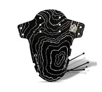 Riesel Design Parafango - Criss:Cross Parafango Anteriore per Bicicletta CX/Ghiaia (Fornito con collari Rilsan) Made in Germany - Höhenlinien