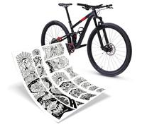 Riesel Design® - Protezione Telaio Bici - Frame:Tape 3000-17 Forme autoadesive con numerosi Design/Pellicola di Protezione Telaio MTB per l'intero Telaio