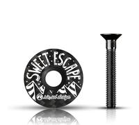 Riesel Design STEM : Cappello | Ahead - Tappo con vite in alluminio per bici da strada, Gravel, Cyclocross, MTB, per tutti gli steli della forcella da 1/18"