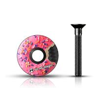 Riesel Design STEM : Cappello | Ahead - Tappo con vite in alluminio per bici da strada, Gravel, Cyclocross, MTB, per tutti gli steli della forcella da 1/18"