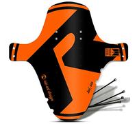 Riesel KOL OSS - Parafango Anteriore Forcella parafango Unisex Adulto | Parafango XL MTB con fascette stringicavo, parafango per mountain bike, paraspruzzi per ruote di dimensioni 26-29 pollici