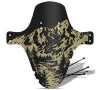 Riesel KOL OSS - Parafango Anteriore Forcella parafango Unisex Adulto | Parafango XL MTB con fascette stringicavo, parafango per mountain bike, paraspruzzi per ruote di dimensioni 26-29 pollici