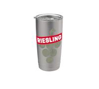 Riesling Vite Vintage Wine Drinker Vintner Wine Design Bicchiere termico in acciaio inox doppia parete
