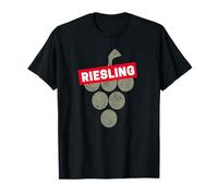 Riesling Vite Vintage Wine Drinker Vintner Wine Design Maglietta