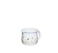 Riess, 0093-137 - Pentola per becco, 10 cm, 0,75 l, lunghezza 16,5 x 11,3 x 9,5 cm, peso 0,35 kg, ape comune, smalto (0093-137)