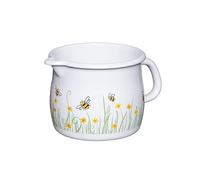 Riess, 0094-137 - Pentola per becco, 12 cm, 1 l, lunghezza 18,7 x 13,5 x 11,3 cm, peso 043 kg, ape comune, smaltata (0094-137)