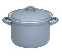 Riess 0124-065 - Pentola per carne con coperchio 20, Classic - Grigio puro, diametro 20 cm, capacità 3,5 litri, altezza 18,2 cm, smaltata, grigio chiaro, 1,584 kg, 27,6 x 21,7 x 18,2 cm, induzione