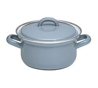 Riess, 0127-065, casseruola con coperchio 14, Classic - grigio puro, diametro 14 cm, capacità 0,75 litri, altezza 11,5 cm, grigio chiaro, 0,728 kg, 20,3 x 15,9 x 11,5 cm, induzione