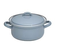 Riess, 0128-065, casseruola con coperchio 16, Classic - grigio puro, diametro 16 cm, capacità 1,0 litri, altezza 12,3 cm, grigio chiaro, 0,918 kg, 22,5 x 17,7 x 12,3 cm, induzione