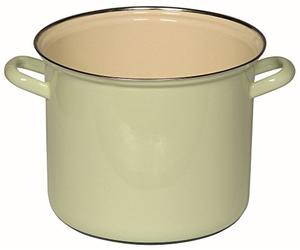 Riess 0274-006 - Vaso con bordo cromato, diametro 22 cm, colore: Verde chiaro