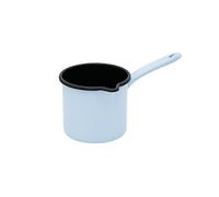 Riess, 0285-028 - Pentola per becco con manico, 12 cm, 1 l, colore: blu, 24,8 x 15,2 x 13,7 cm, peso 0,495 kg, volume 1 l, caffettiera