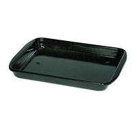 Riess, 0401-022 - Padella bassa 33/42, forma classica per cottura e arrosto, altezza 4,5 cm, smaltata, 41,6 x 32,8 x 7 cm, colore: Nero