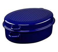 RIESS 0442 - 012 classic-special articoli goose-roaster ovale con coperchio, diameter-46.6 cm blu cobalto