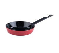 Riess, 0447-020 - Mini padella smaltata 16, colore rosso, diametro 16 cm, altezza 3,5 cm, smaltata, rosso, a induzione