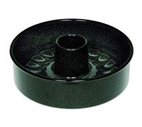 Tortiera Profi Smaltata di Riess D. 26, Riess, 0485-022, Tortiera, 26 cm, 3 pezzi, altezza 8,0 cm, panettiere professionale, smalto, nero