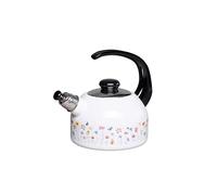 Riess, 0543-070, Bollitore a Fischio Acqua per Induzione Plus 2L, FLORA, Smaltato, LBH 25,9 x 18,4 x 21,9 cm, Diametro Base 16,7 cm, Peso 1,195 kg