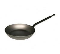 Riess 0561-023 - Padella rotonda in ferro, diametro 30 cm, colore: Nero