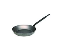 Riess 0564-023 - Padella rotonda in ferro, diametro 24 cm, colore: Nero
