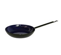 Riess, 0564-025 - Padella 24 classica, colore nero/blu, smaltata, altezza 4,3 cm, diametro 24 cm, a induzione