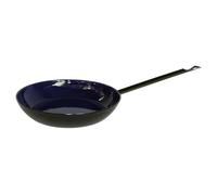 Riess, 0565-025 - Padella da contadino 26, stile classico, colore: nero/blu, diametro 26 cm, altezza 4,6 cm, smaltata, nero/blu, a induzione