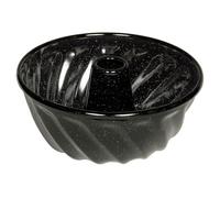 Riess, 0632-022, stampo per ciambella 24, classico, diametro 24 cm, altezza 13,7 cm, contenuto 3 litri, smaltato, nero, induzione