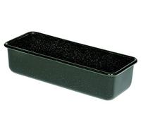 Riess, 0638-022, Austrian - Teglia da forno classica,capacità 1,7 litri, altezza 7,8cm, larghezza 10cm, lunghezza 30cm, smalto, nero