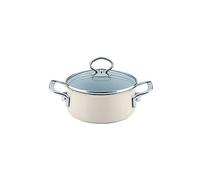 Riess 0709-011 Nouvelle-Avorio Top 3000 - Casseruola extra forte con coperchio in vetro, diametro 20 cm