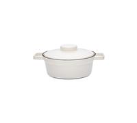 RIESS Casseruola in smalto con coperchio Aromapot - Truehomeware 24cm 2l bianco