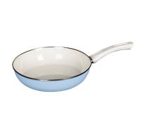 Riess, 0042-032 - Padella in vetro ceramico blu 24, NOUVELLE CERAMIC vetro, diametro 24 cm, altezza 5,6 cm, capacità 1,8 litri, smaltata, blu, a induzione